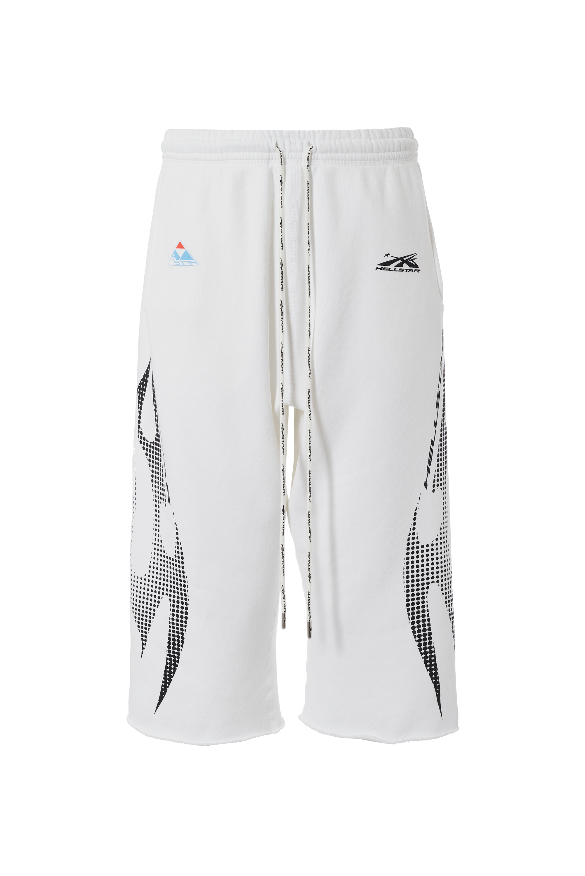 Gradient Flame 3/4 Shorts - White – HELLSTAR