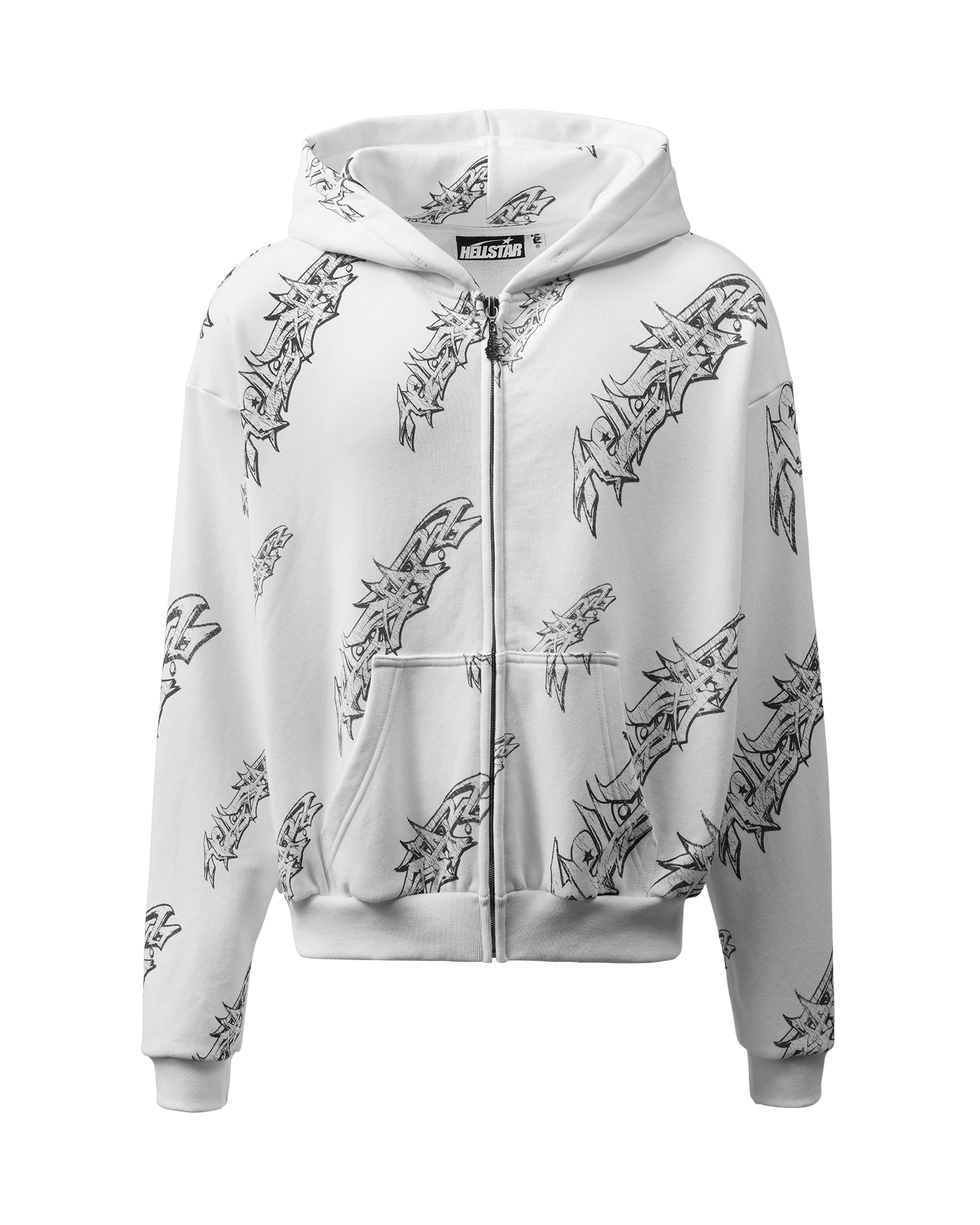 Graffiti Zip-Up (White) – HELLSTAR