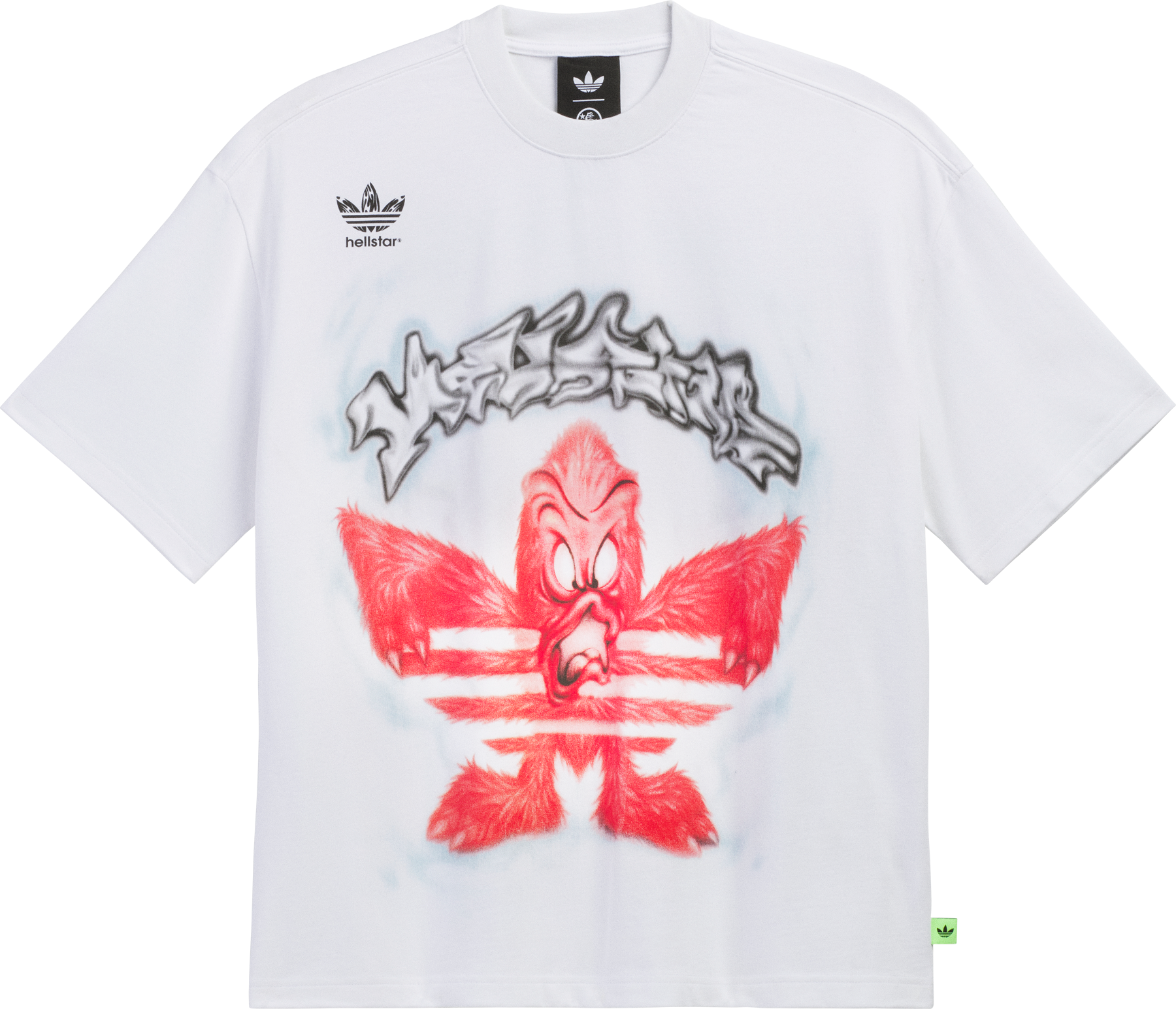 Hellstar x Adidas Graphic T-Shirt (White)
