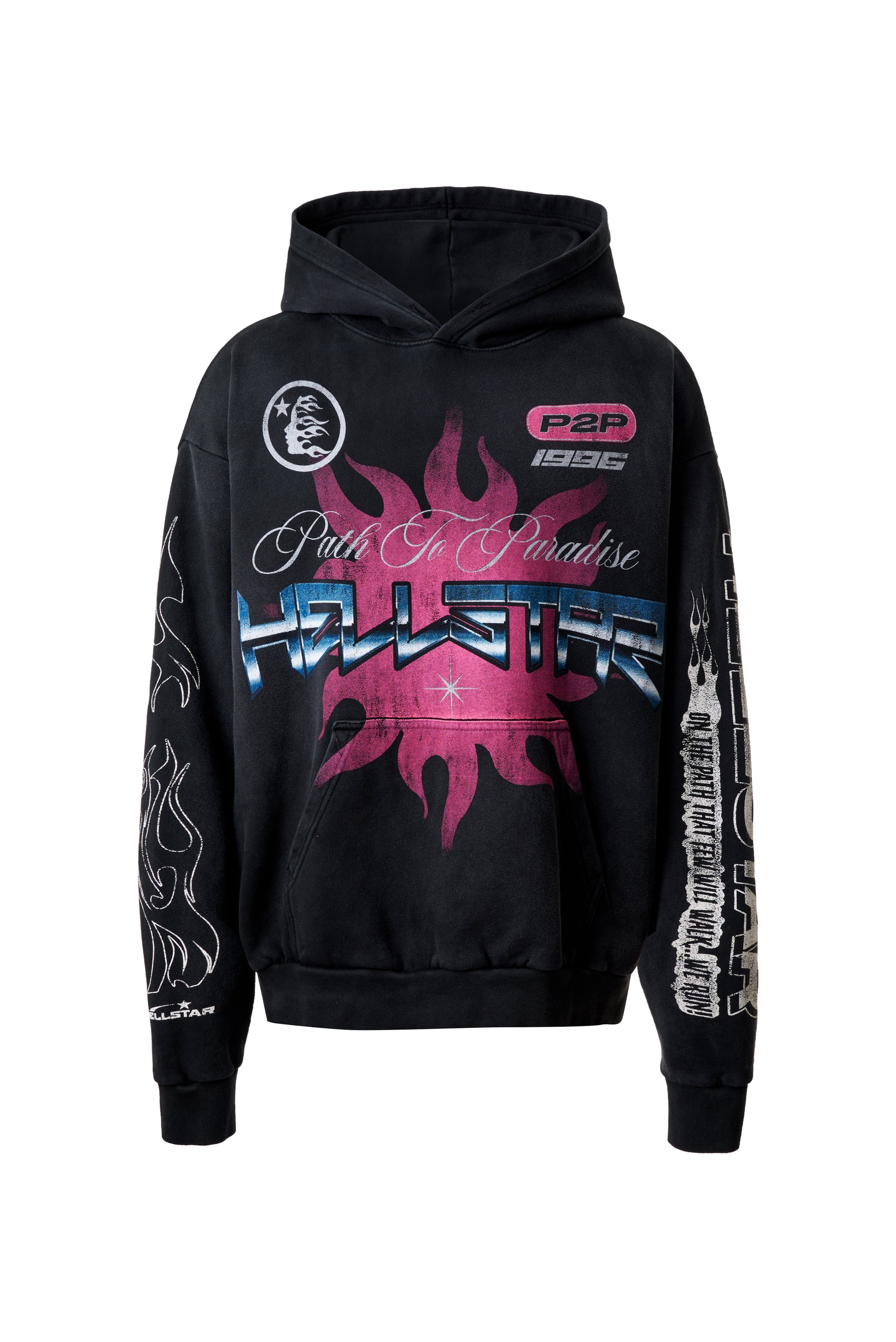 Hellstar ヘルスター スポーツ フーディー & パンツ Hellstar Sports Future Flame Hoodie - Black - PureAtlanta.com