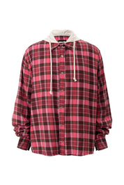 Plaid Button-up w/ Hood
