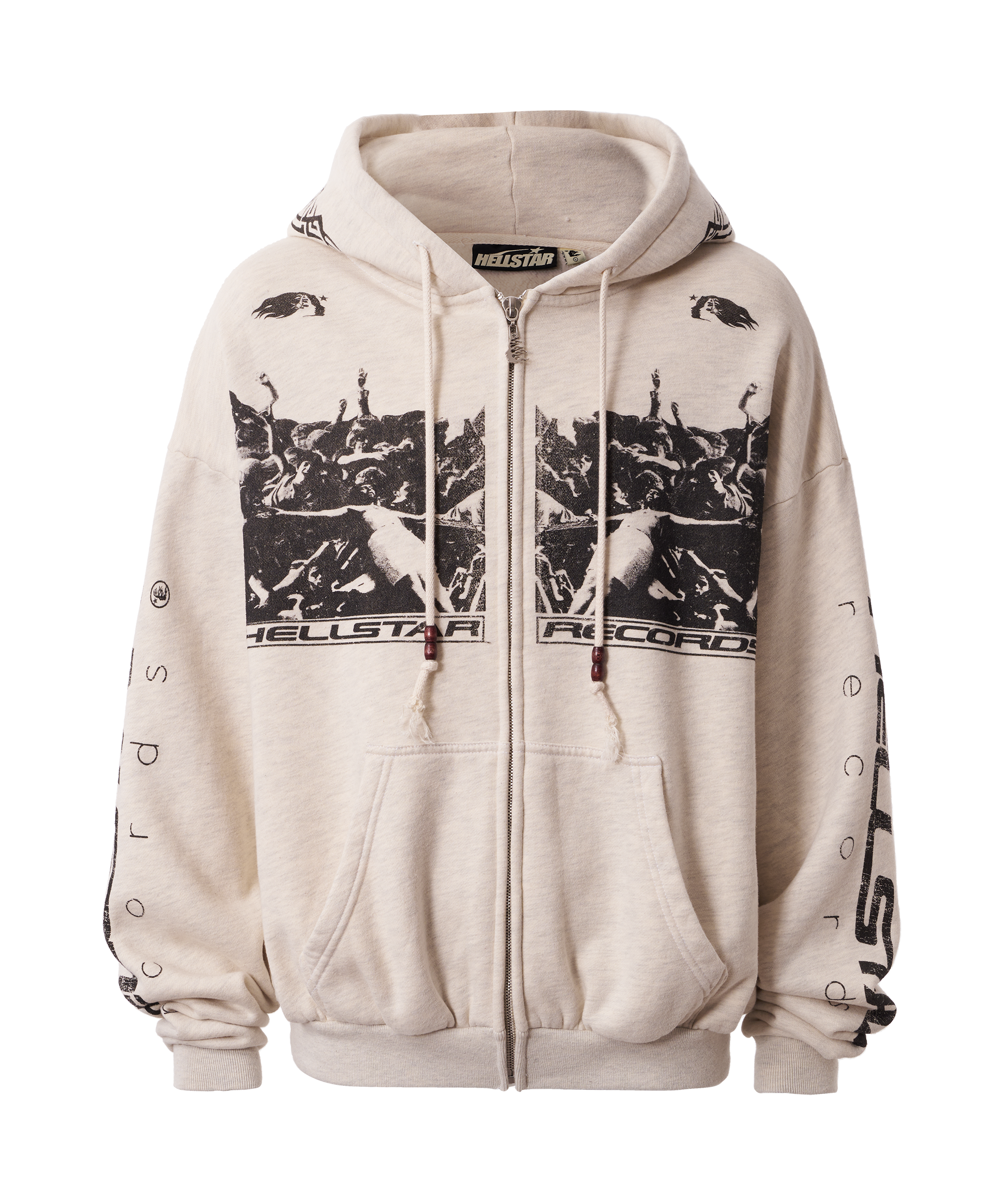 一点物特別セール‼️ Hellstar ジップフーディ Hellstar Studios Zip Hoodie Gray Men's - FW24 - GB