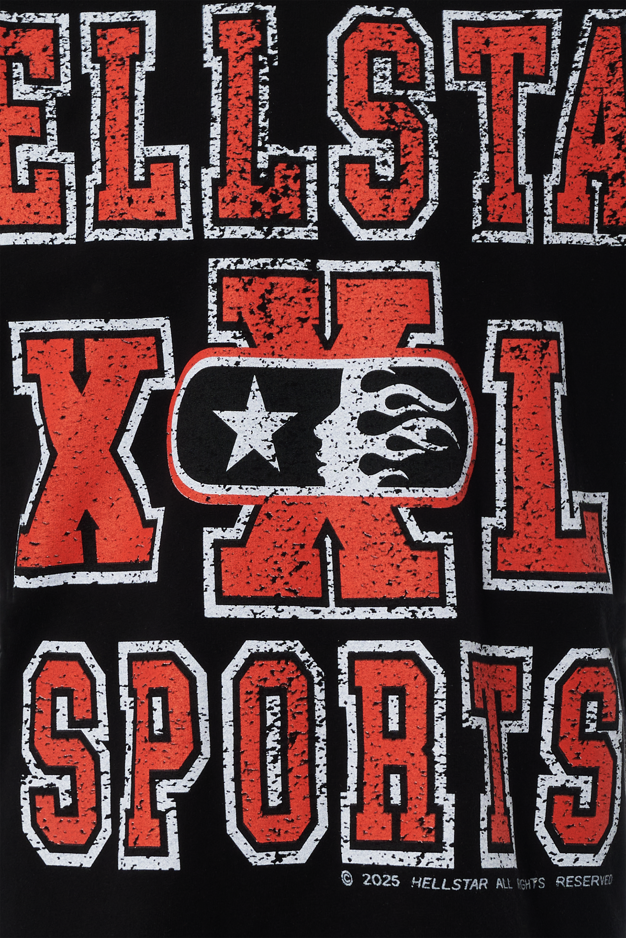 OVERSIZED PRINT HS SPORT - BLACK