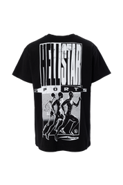 OVERSIZED PRINT HS SPORT - BLACK