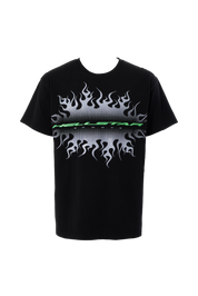 Gradient Flame Sports Logo T-Shirt