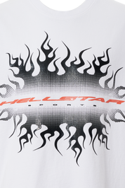 Gradient Flame Sports Logo T-Shirt