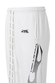 Gradient Flame 3/4 Shorts - White