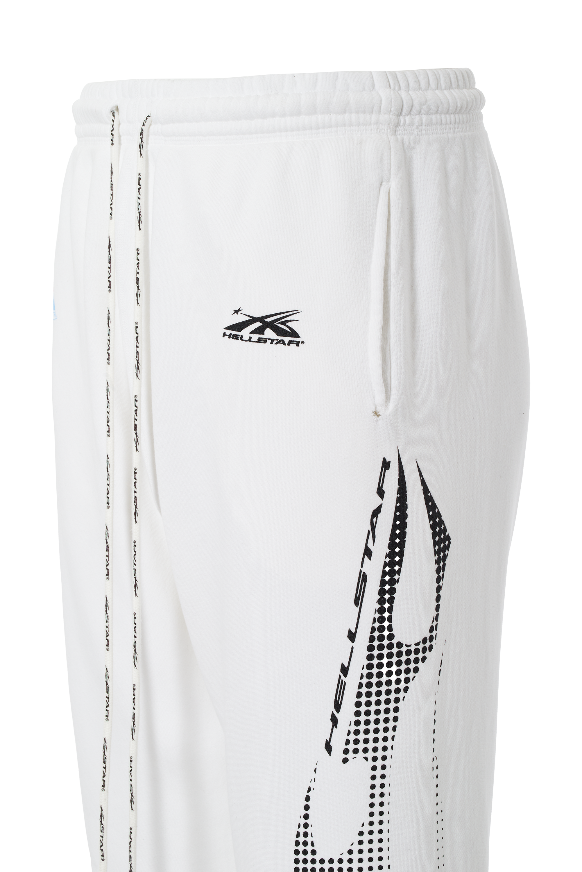 Gradient Flame 3/4 Shorts - White