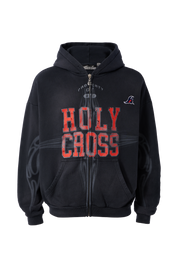 Holy Cross Zip Up - Black