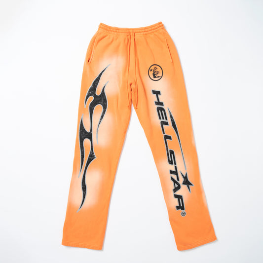 Fire Orange Hellstar Sweatpants (Flare Bottom)