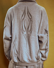 Holy Cross Zip Up - Heather Grey