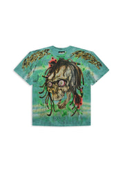 Rasta Skull Tye-Dye T-Shirt