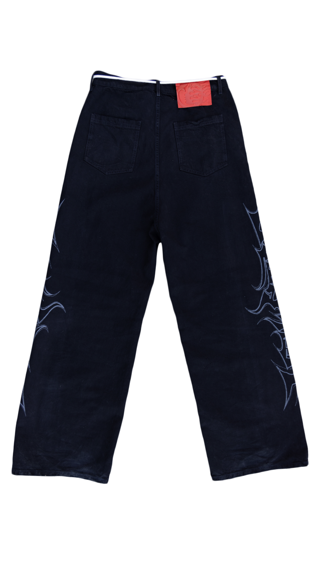 Gothic Print Jeans