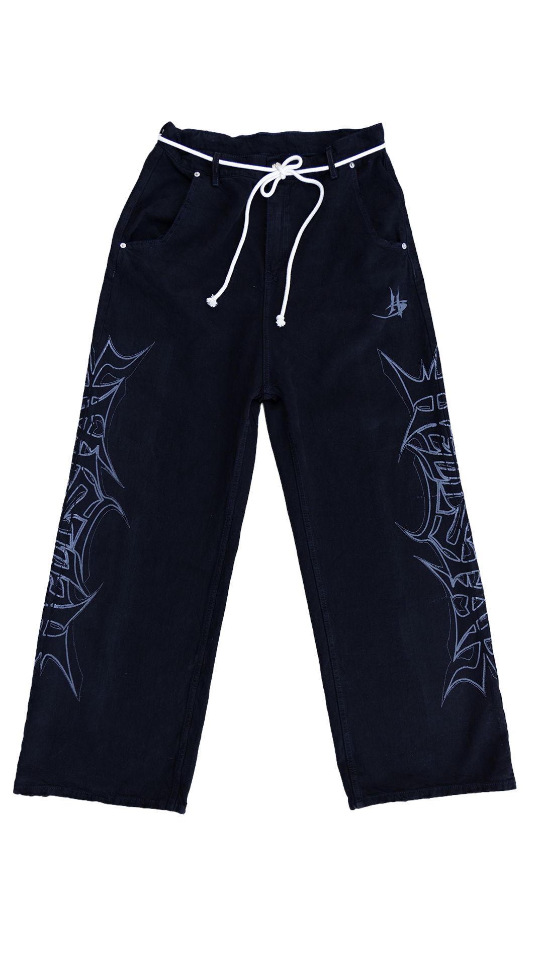Gothic Print Jeans
