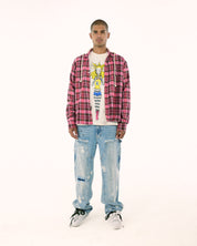 Plaid Button-up w/ Hood