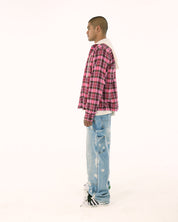 Plaid Button-up w/ Hood