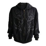Tribal Flame Zip-Up