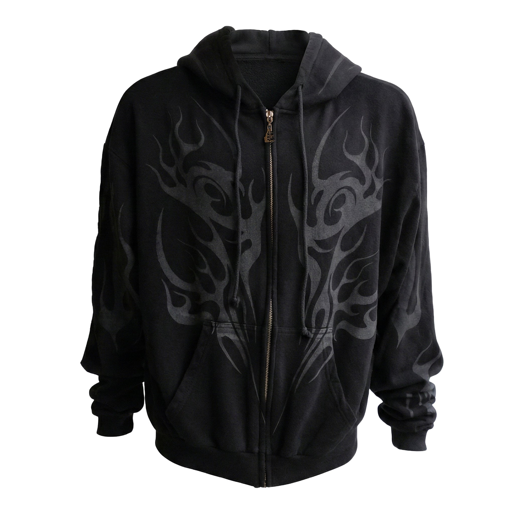 Tribal Flame Zip-Up