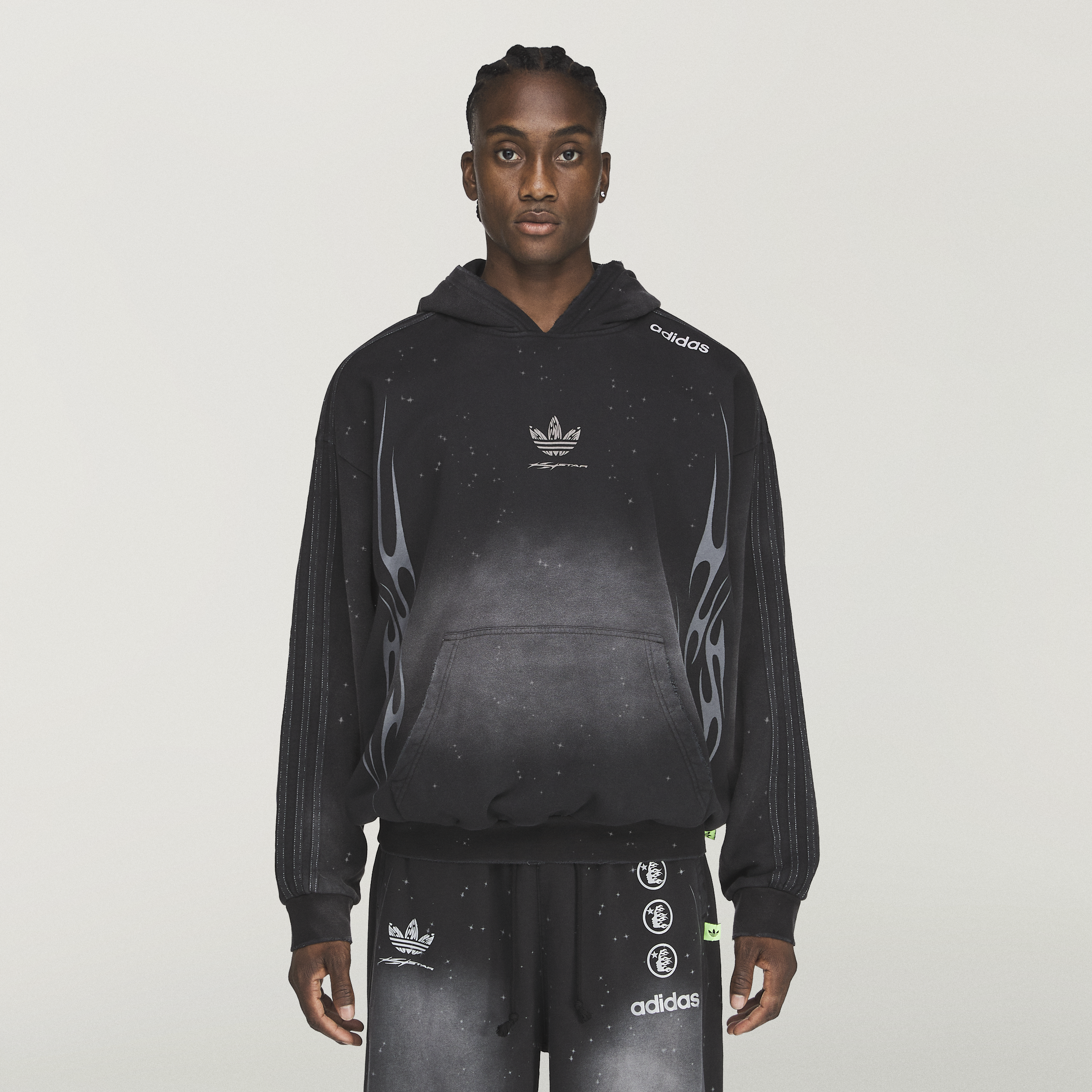 Hellstar x Adidas Hoodie (Black)