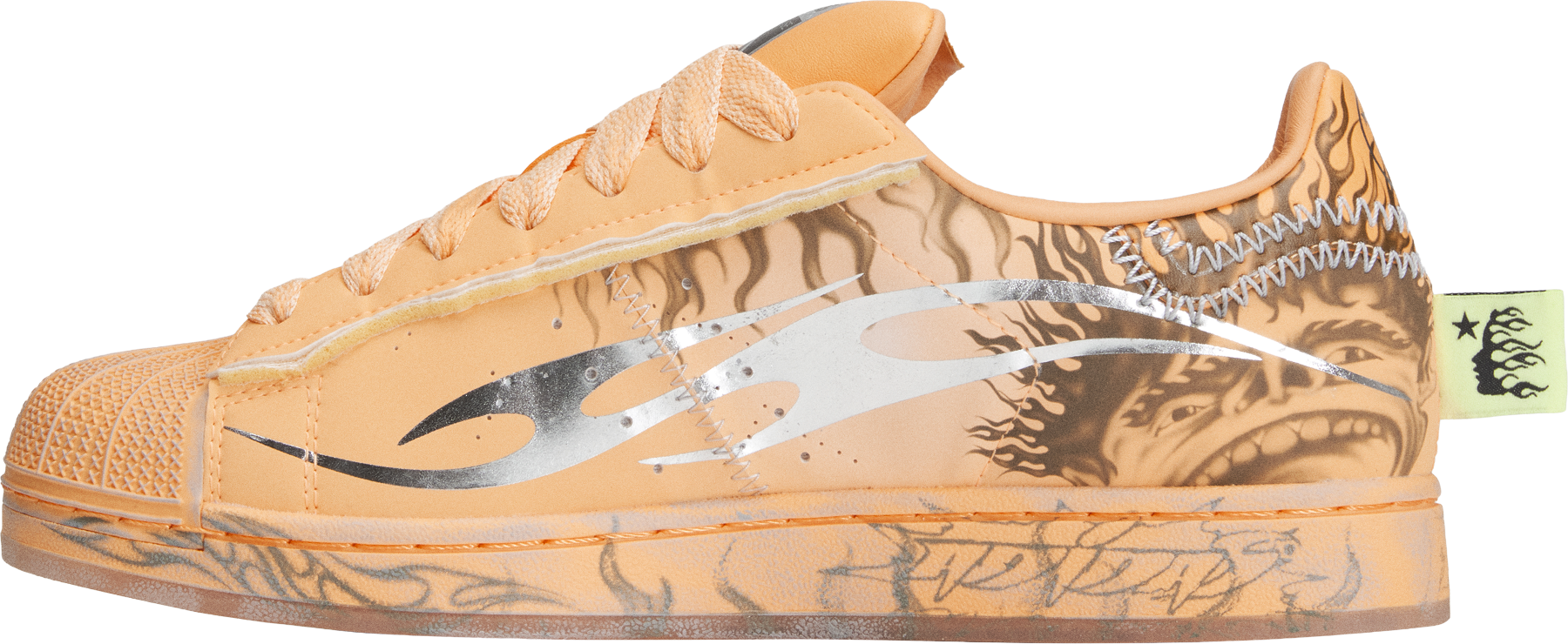 Hellstar x Adidas Superstars ll 'Hazy Orange' HELLSTAR Hellstar x Adidas Superstars ll 'Hazy Orange' HELLSTAR